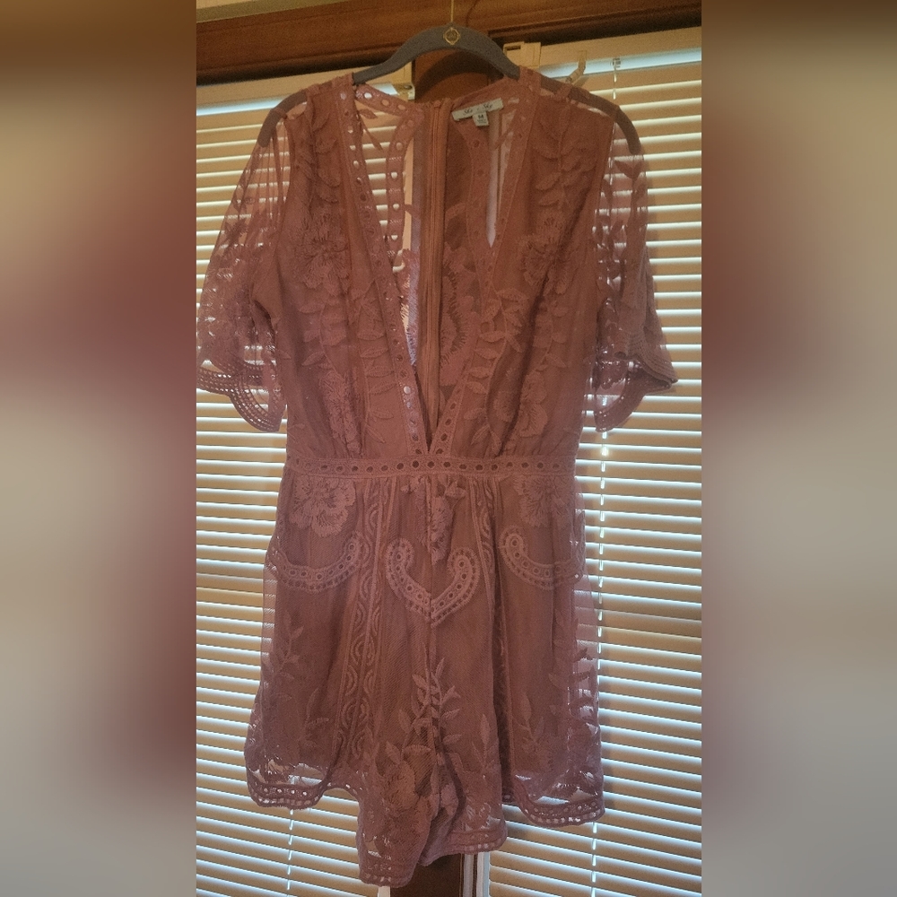 She + Sky mauve ladies short jumper
